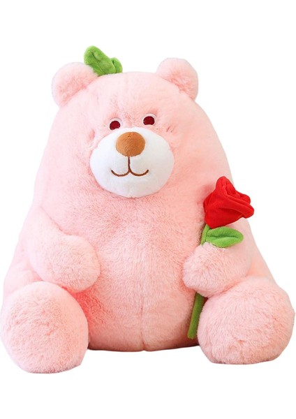 Ayı Peluş Oyuncaklar Sevimli Ayı, Oda Dekorasyonu Için Gül Çiçeği Peluş Bebek Tutarak Pembe 25CM (Yurt Dışından) modelleri