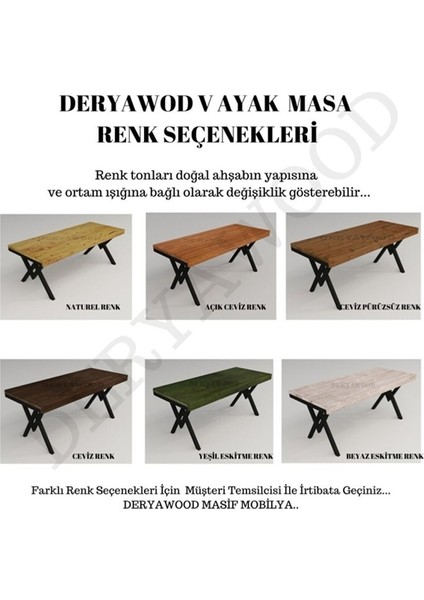 Masif Ahşap Cissus Yemek Masası 85*100*76CM