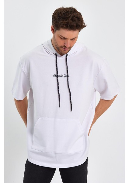Kapüşonlu Oversize T-Shirt (UN-0098)