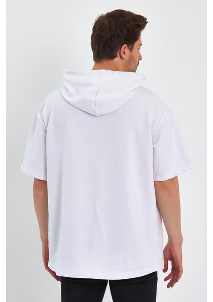 Kapüşonlu Oversize T-Shirt (UN-0098)