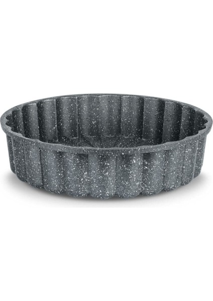 Granit Döküm Tart Kalıbı Gri 26CM Dilimli Tart Turta Kalıbı Gri Döküm 700 gr