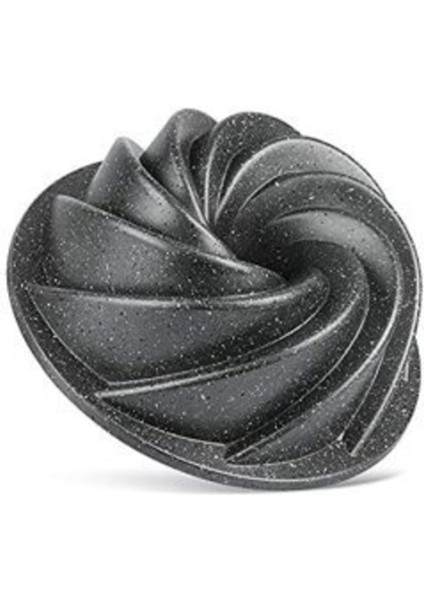 Granit Döküm Tart Kalıbı Turta Kek Kalıbı 26 cm Rüzgar Gülü Gri Tart 911