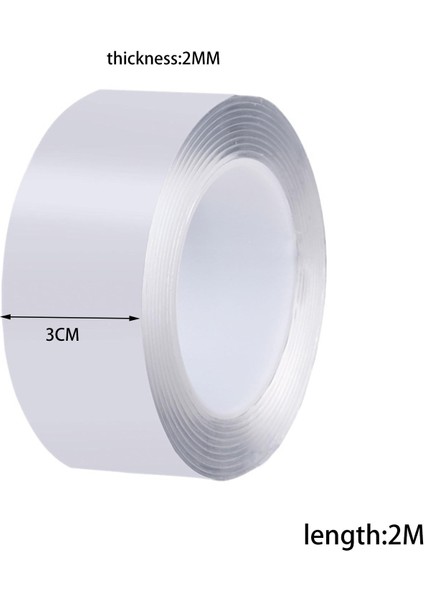 Çift Taraflı Bant Işareti Monte Bant Rahatlatıcı Aksesuar Yapışkan Tatiller Için 200CMX3CMX0.2CM (Yurt Dışından)
