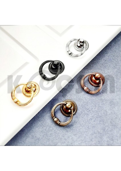 Rustik Sarkaç Kulp Lüks Country Mutfak Mobilya Dolap Çekmece Kulpu Altın Düğme indirimleri