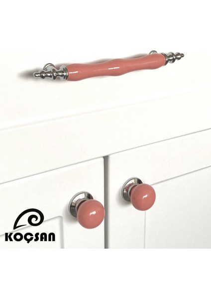 Asos Kulp Lüks Country Mutfak Mobilya Dolap Çekmece Kulpu Pembe 96 mm modelleri