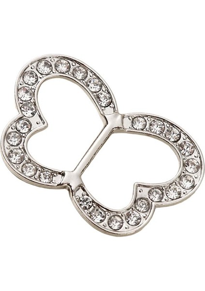Şerit Toka Kaydırıcısı, Sandalye Kanatları Için Toka Kaydırıcıları Aksesuarlar Rhinestone Argent Kelebek (Yurt Dışından)