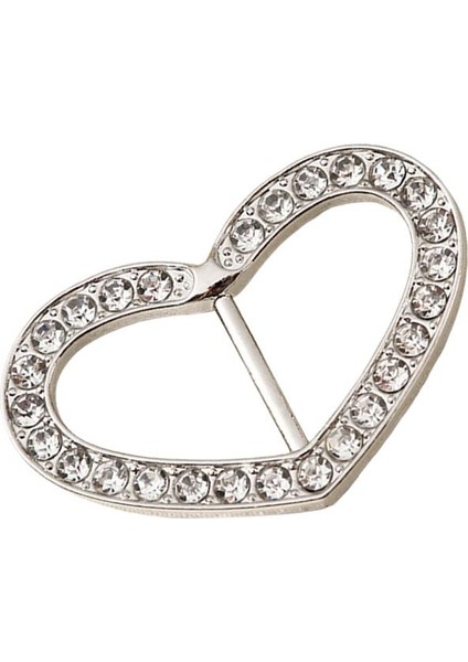 Şerit Toka Kaydırıcısı, Sandalye Kanatları Için Toka Kaydırıcıları Aksesuarlar Rhinestone Argent Kalp (Yurt Dışından)
