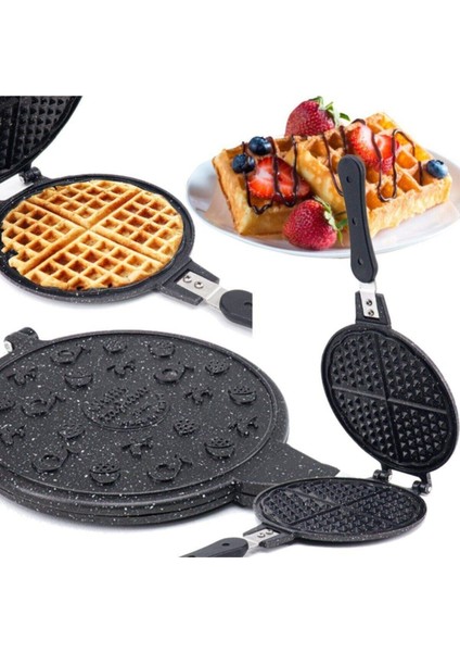 Döküm Waffle Tavası 20 cm