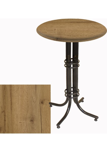 Bistro Masa (Buket Werzalit Yuvarlak 60CM) - Canyon Palace Oak
