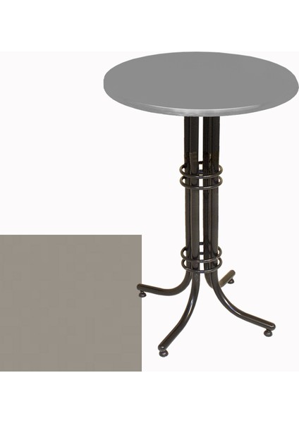 Bistro Masa (Buket Werzalit Yuvarlak 60CM) - Koyu Gri