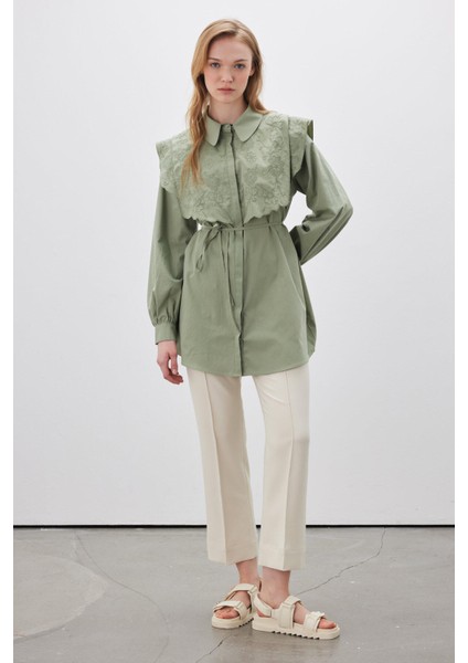 Düz Kesim Kumaş Pantolon Bej fırsatları