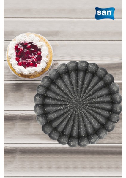 22CM Granit Döküm Kek Kalıbı Tart Kalıbı