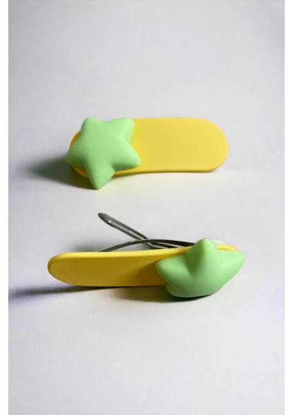 Çocuk 2 Adet Yıldız Figürlü Çıtçıt Toka modelleri