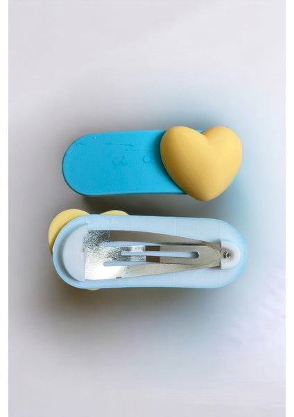 Çocuk 2 Adet Kalp Figürlü Çıtçıt Toka fiyatları