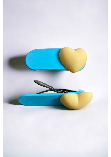 Çocuk 2 Adet Kalp Figürlü Çıtçıt Toka modelleri