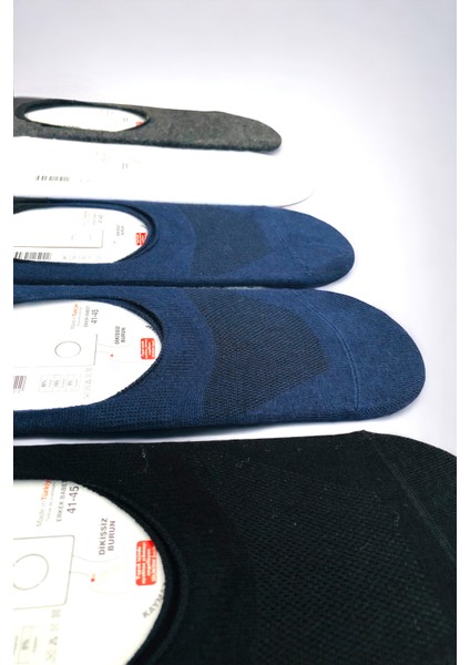 Erkek 6 Çift Kaymaz Silikonlu Görünmez Babet Çorap Seti modelleri