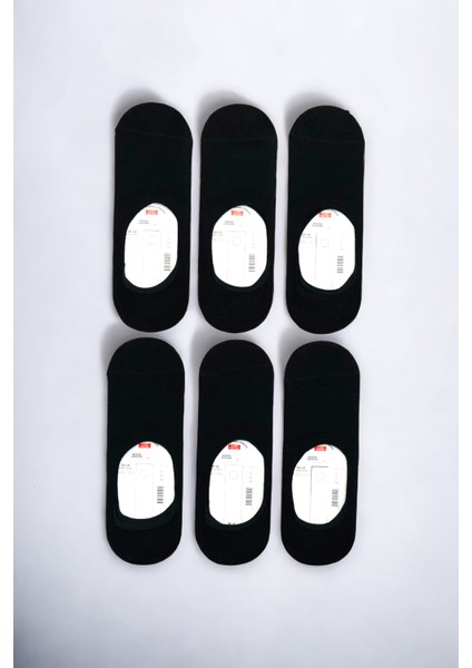 Erkek 6 Çift Kaymaz Silikonlu Görünmez Babet Çorap Seti