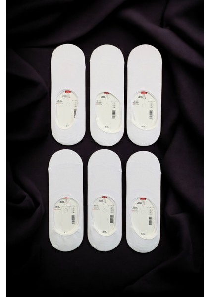 Erkek 6 Çift Kaymaz Silikonlu Görünmez Babet Çorap Seti