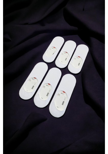 Erkek 6 Çift Kaymaz Silikonlu Görünmez Babet Çorap Seti fırsatları