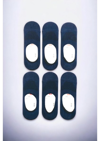 Erkek 6 Çift Kaymaz Silikonlu Görünmez Babet Çorap Seti