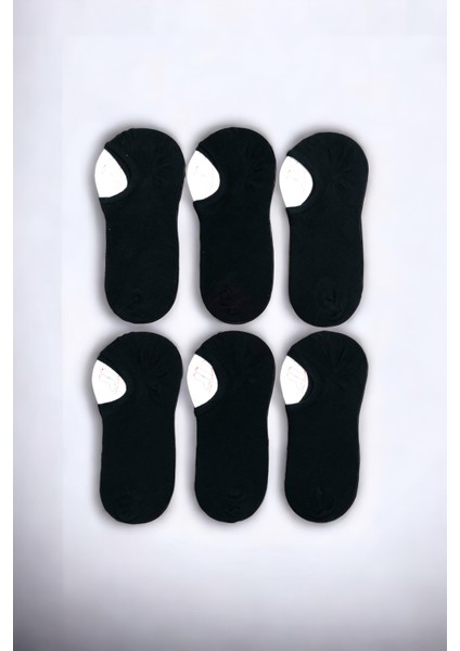 Erkek 6 Çift Kaymaz Görünmez Sneaker Çorap Seti