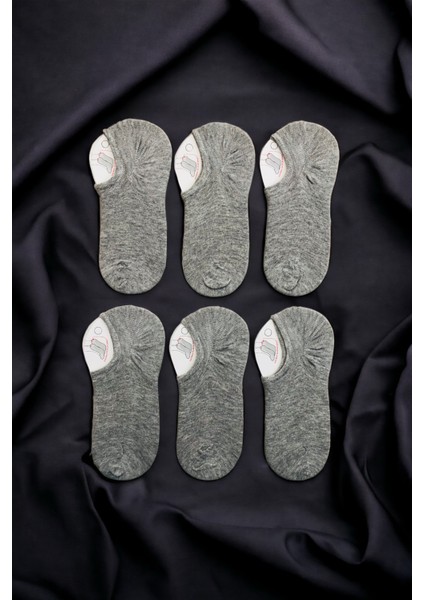 Erkek 6 Çift Kaymaz Görünmez Sneaker Çorap Seti