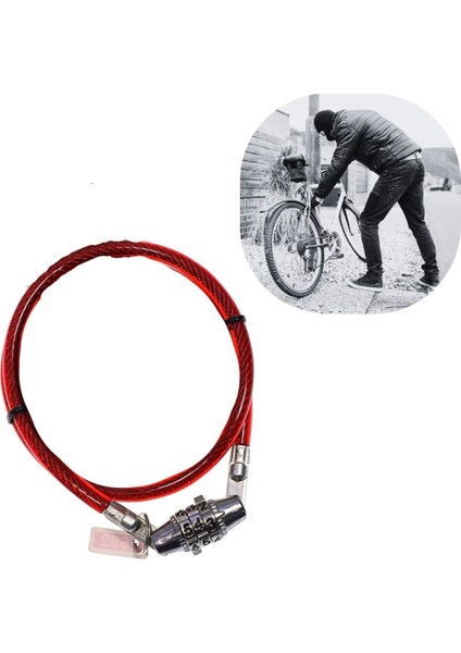 Buffer® Şifreli Pratik ve Sağlam Bisiklet Kilidi