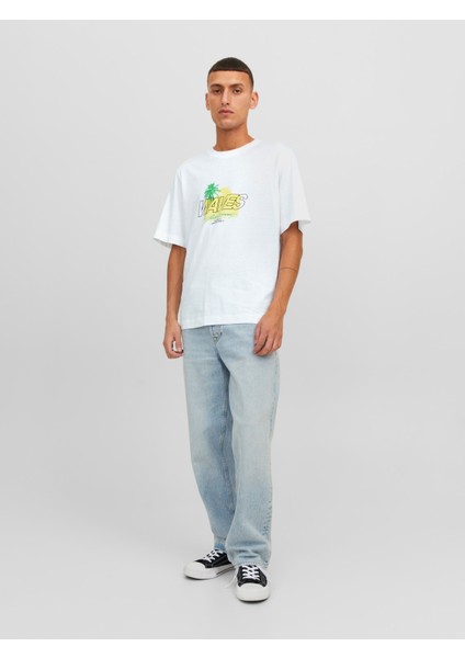 Baskılı Bisiklet Yaka Erkek Tişört 12234242 fırsatları