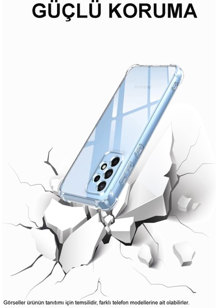 Caseworld Realme 8 Pro ile Uyumlu Kapak Kamera Korumalı Airbag Antishock Köşe Korumalı Şeffaf Silikon Kılıf