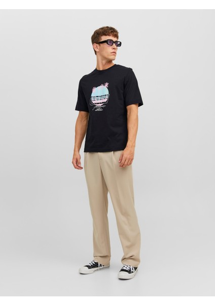 Baskılı Bisiklet Yaka Erkek Tişört 12234242 fırsatları