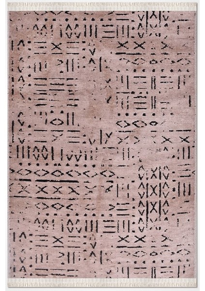 Crea Halı Iskandinav Kaymaz Tabanlı Kilim Bej 8011S