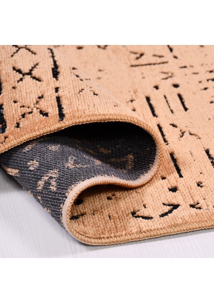 Crea Halı Iskandinav Kaymaz Tabanlı Kilim Sarı 8013S modelleri