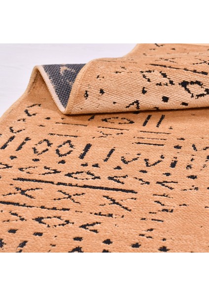 Crea Halı Iskandinav Kaymaz Tabanlı Kilim Sarı 8013S fırsatları