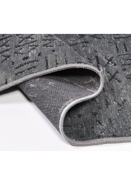 Crea Halı Iskandinav Kaymaz Tabanlı Kilim Antrasit 8016S modelleri
