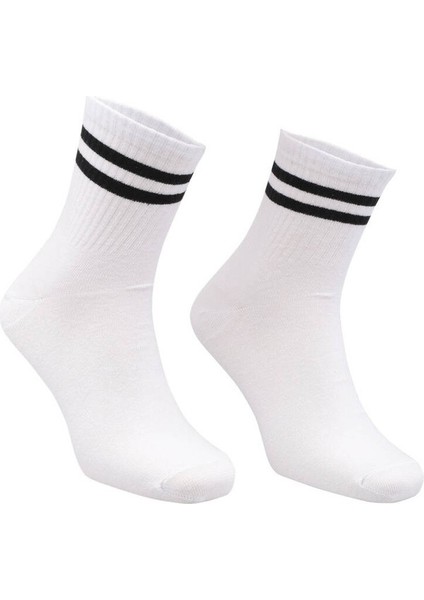 Modamulla Çorap Bileği Çizgili Tenis Kolej Unisex 6'lı indirimleri