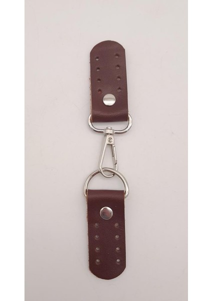 Gerçek Deri Kancalı Böce (Kilit) Kızıl Kahve Gümüş Metalli fiyatları