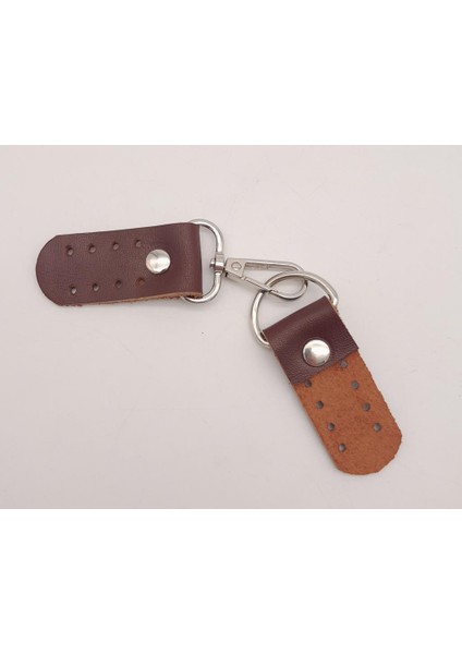 Gerçek Deri Kancalı Böce (Kilit) Kızıl Kahve Gümüş Metalli modelleri