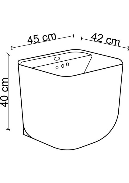 E-251S Monoblok Lavabo Beyaz & Siyah fiyatları