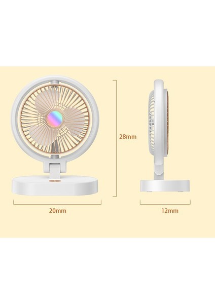 Masaüstü Mini Fan Katlanır USB Taşınabilir Dilsiz (Yurt Dışından)