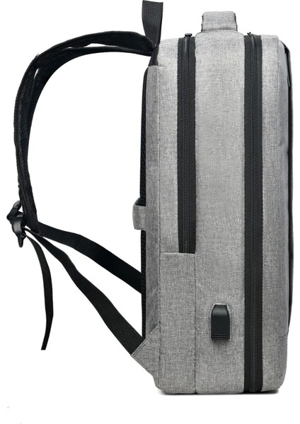 Erkek Sırt Çantası Bilgisayar Sırt Çantası Büyük Kapasiteli USB (Yurt Dışından)
