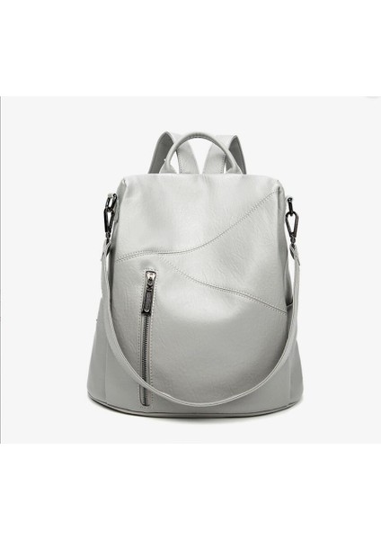 Kadın Yumuşak Deri Sırt Çantası Seyahat Çantası (Yurt Dışından)