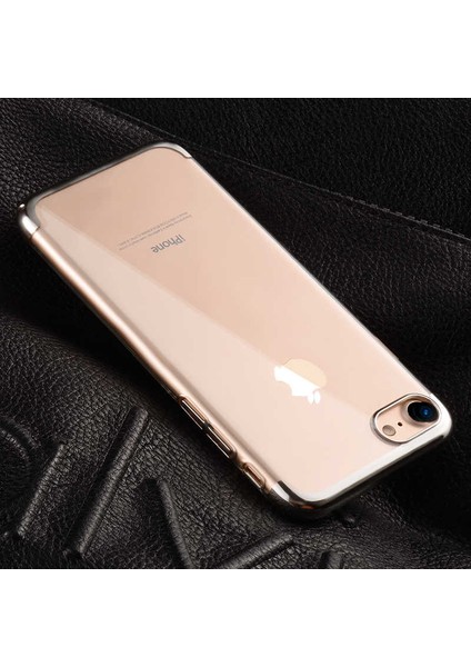 Apple iPhone Se 2020 Ultra Ince Renkli Kenarlı Silikon Kılıf