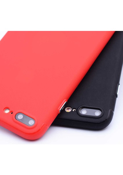Apple iPhone 8 Plus Kamera Korumalı Siyah Silikon Kılıf
