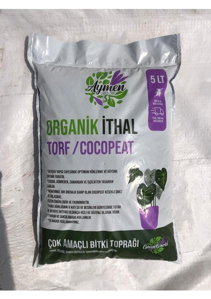 5 Litre Organik Ithal Çok Amaçlı Bitki Toprağı - Her Türlü Çiçek, Fide, Fidan, Sebze Için fiyatları
