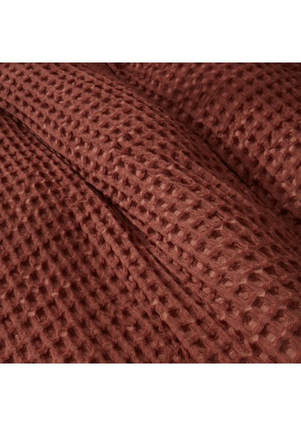 Casey Çift Kişilik Waffle Pike 200X230 cm Terracota fırsatları