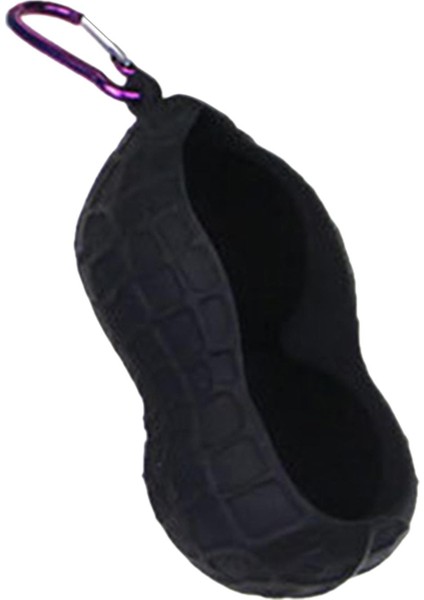 Fıstık Şekli Golf Topu Tutucu Koruyucu Top Taşıyıcı Kol Aksesuarları Siyah (Yurt Dışından)