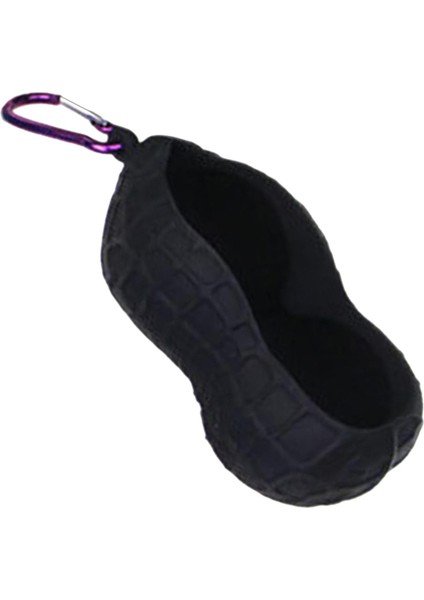 Fıstık Şekli Golf Topu Tutucu Koruyucu Top Taşıyıcı Kol Aksesuarları Siyah (Yurt Dışından) modelleri