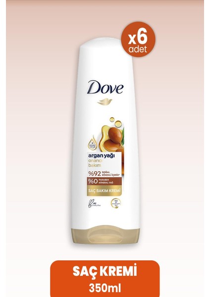 Saç Kremi Onarıcı Bakım Argan Yağı 350 Ml X 6 Adet