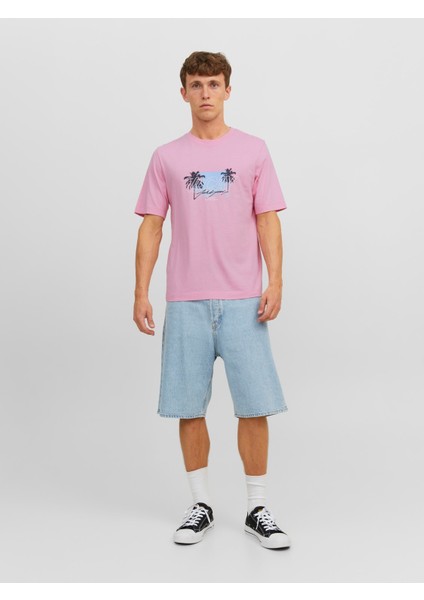 Baskılı Bisiklet Yaka Erkek Tişört 12234242 fırsatları