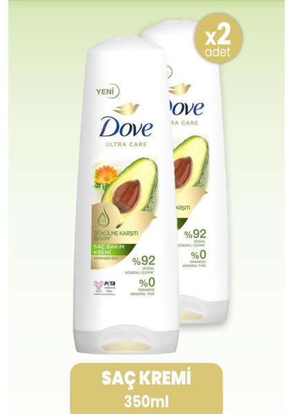 Ultra Care Saç Kremi Avokado Özü 350 Ml X 2 Adet
